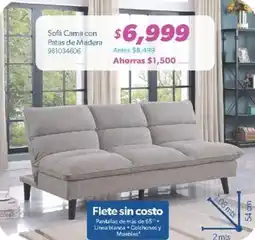 Sam's Club Sofá Cama con Patas de Madera oferta