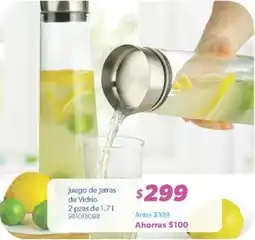 Sam's Club Juego de jarras de vidrio oferta