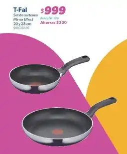 Sam's Club T-fal set de sartenes mirror effect oferta
