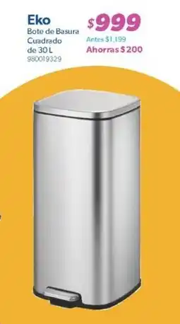 Sam's Club Eko bote de basura cuadrado 30 L oferta