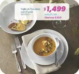 Sam's Club Vajilla de porcelana oferta