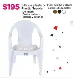 Chedraui Plastic Trends silla de plástico oferta