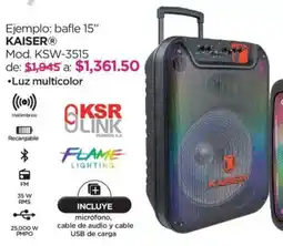 Chedraui Kaiser bafle 15" oferta
