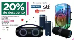 Chedraui Daewoo bocina portatil 23" oferta