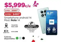 Chedraui Xiaomi Note 14 oferta