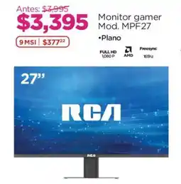 Chedraui RCA monitor gamer 27" oferta