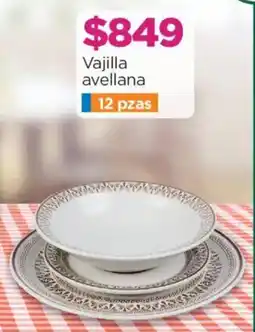 Chedraui Vajilla avellana oferta