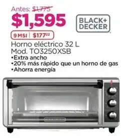 Chedraui Black+Decker horno eléctrico 32 L oferta