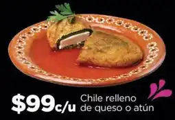 Chedraui Chile relleno de queso o atún oferta