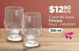 Chedraui Ferrara copa de agua 350 ml oferta