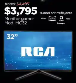 Chedraui RCA monitor gamer 32" oferta