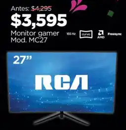 Chedraui RCA monitor gamer 27" oferta