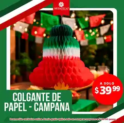 Modatelas Colgante de papel - campana oferta