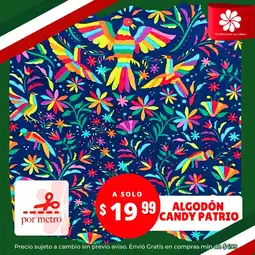 Modatelas Algodón candy patrio oferta