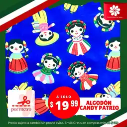 Modatelas Algodón candy patrio oferta