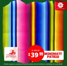 Modatelas Minimatt patrio oferta