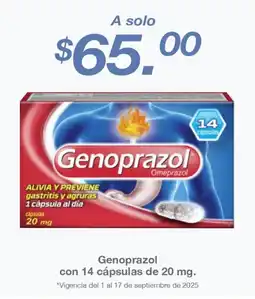 Mega Soriana Genoprazol omeprazolee 20 mg oferta