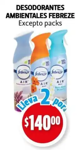 Farmacias Guadalajara Febreeze desodorantes ambientales oferta