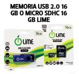 Farmacias Guadalajara Memoria USB 2.0 16 GB o Micro SDHC 16 GB lime oferta