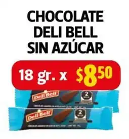 Farmacias Guadalajara Deli Bell chocolate sin azúcar oferta