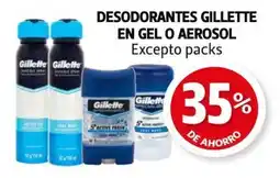 Farmacias Guadalajara Desodorantes gillette en gel o aerosol oferta