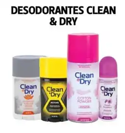Farmacias Guadalajara Desodorantes Clean & Dry oferta