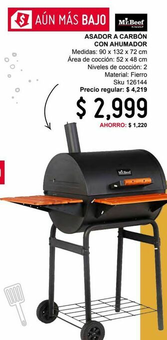 Sodimac Homecenter Asador de carbón con ahumador oferta