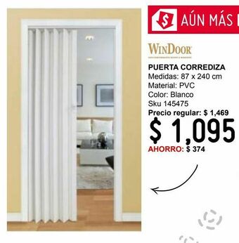 Sodimac Homecenter Puerta pvc 87 x 240 cm blanco oferta