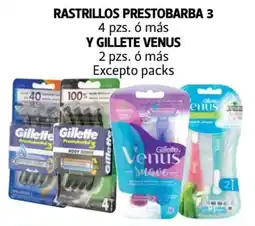 Farmacias Guadalajara Rastrillos prestobarba 3 y gillete venus oferta