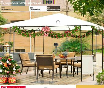 Sodimac Homecenter Pergola de terraza 295x295 cm oferta