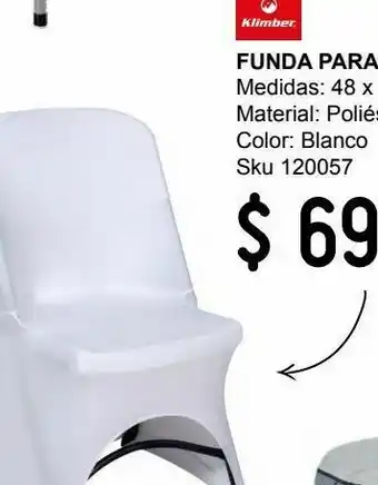 Funda p/silla 60x48x87 blanco