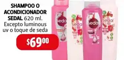 Farmacias Guadalajara Sedal shampoo o acondicionador oferta