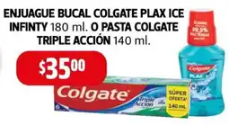 Farmacias Guadalajara Enjuague bucal colgate plax ice infinity o pasta colgate triple acción oferta