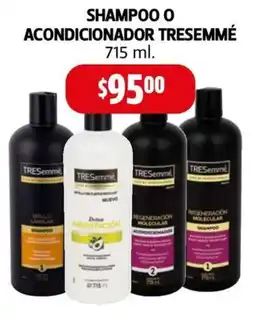 Farmacias Guadalajara Tresemmé shampoo o acondicionador oferta