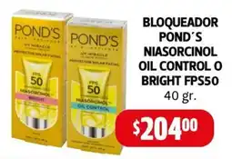 Farmacias Guadalajara Pond's niasorcinol oil control o bright FPS50 oferta