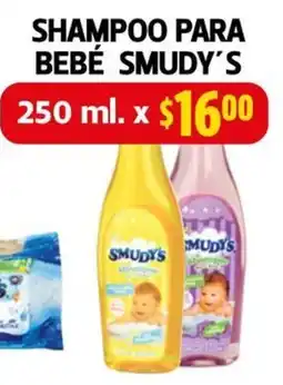 Farmacias Guadalajara Smudy's shampoo para bebé oferta