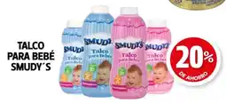 Farmacias Guadalajara Smudy's talco para bebé oferta