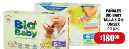 Farmacias Guadalajara Bio Baby pañales talla 5 o 6 oferta