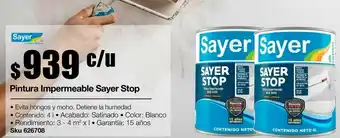 Sodimac Homecenter Pintura impermeable sayer top oferta