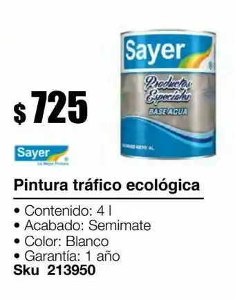 Pintura tráfico ecológica 4 l blanca