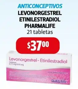 Farmacias Guadalajara Pharmalife anticonceptivos levonorgestrel etinilestradiol oferta