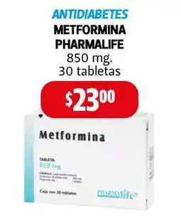 Farmacias Guadalajara Pharmalife metformina 850 mg oferta