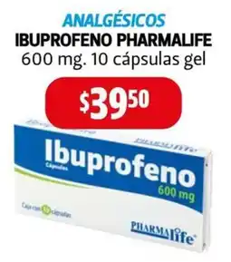 Farmacias Guadalajara Pharmalife ibuprofeno 600 mg oferta