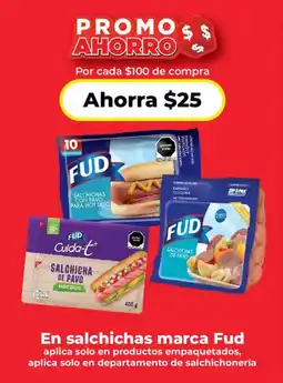 HEB En salchichas marca Fud oferta