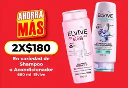 HEB L'oreal Elvive shampoo o acondicionador oferta