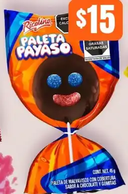 Tiendas Neto Payaso Ricolino paleta oferta