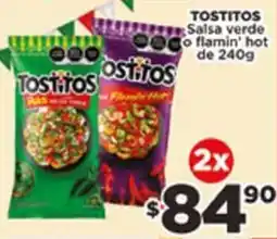 El Florido Tostitos salsa verde o flamin' hot oferta