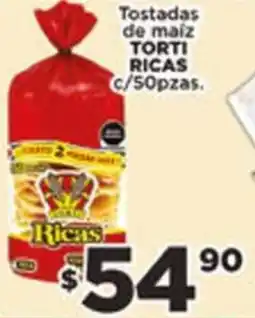 El Florido TORTI RICAS tostadas de maíz oferta