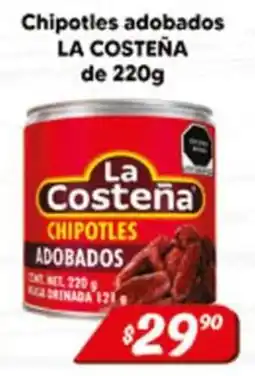 El Florido La Costeña chipotles adobados oferta