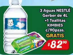 El Florido Gerber agua + Kimbies toallitas oferta
